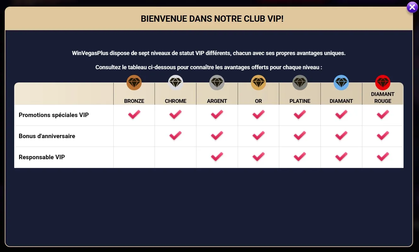 Vegas Plus casino vip